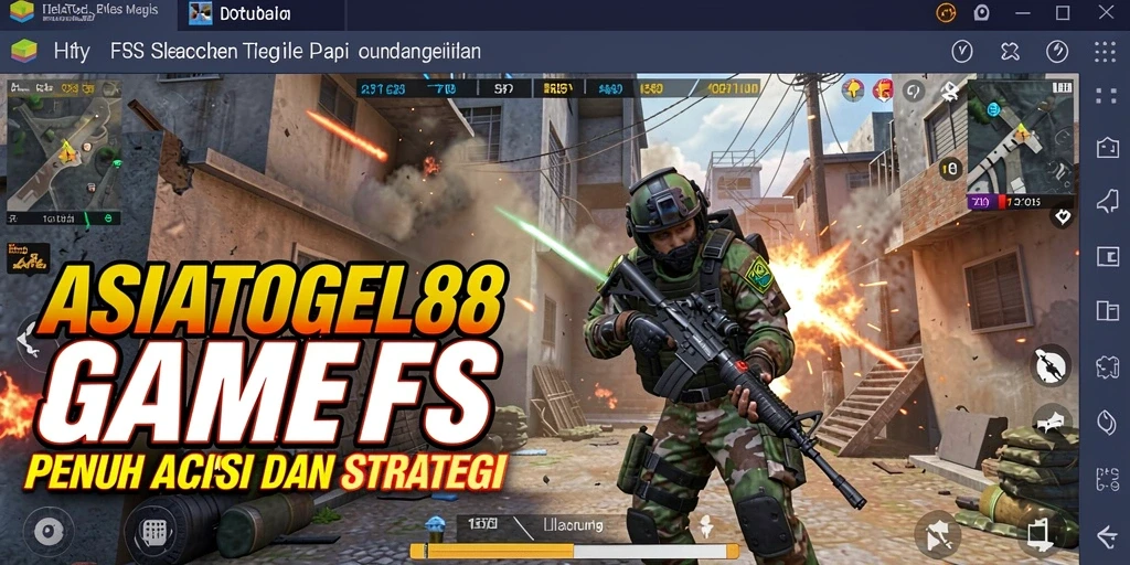 Gameplay seru dalam pertempuran FPS yang mendebarkan.
