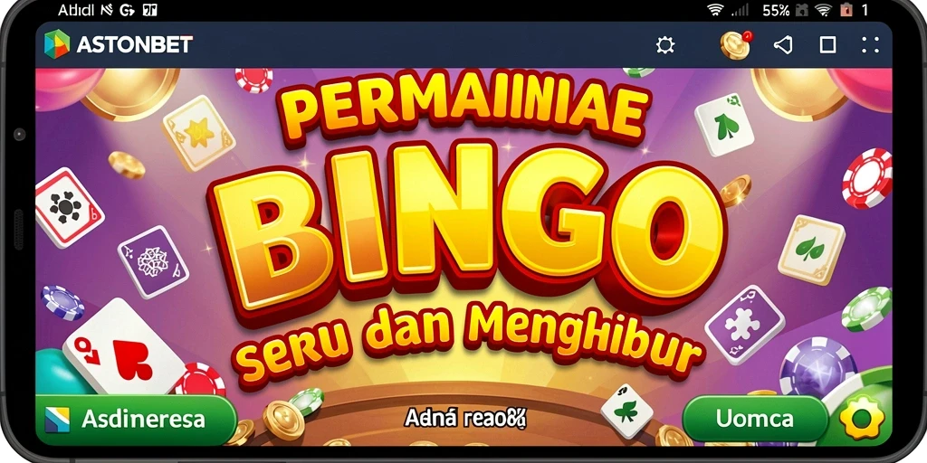 Tampilan gameplay seru dalam permainan Bingo ASTONBET.