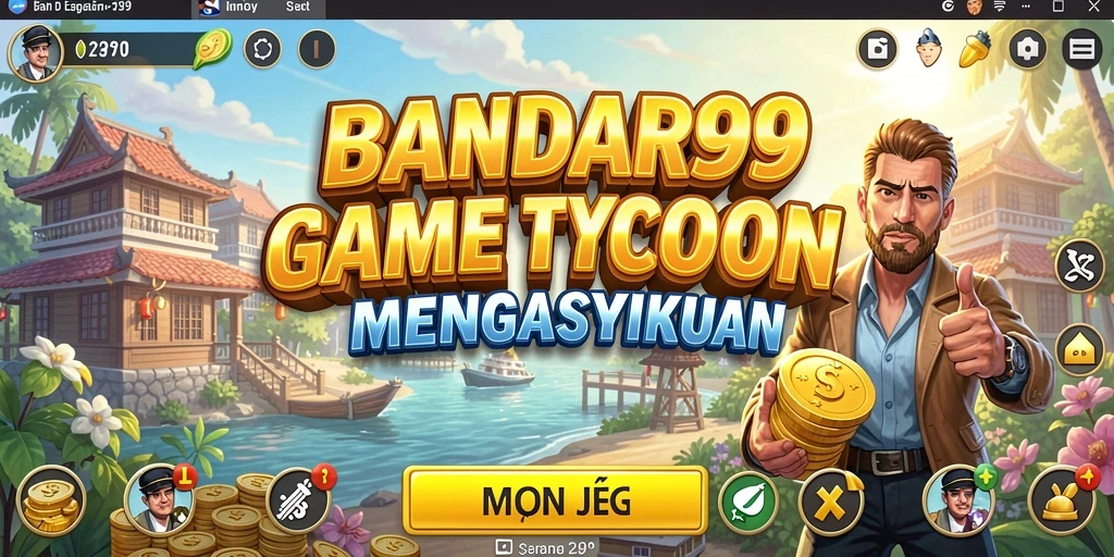 Tampilan screenshot BANDAR99 menampilkan aktivitas seru dalam mengelola bisnis Tycoon.