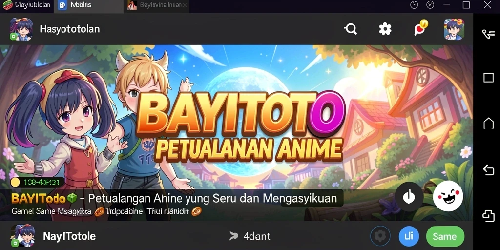 Screenshot gameplay BAYITOTO yang penuh aksi dan warna.