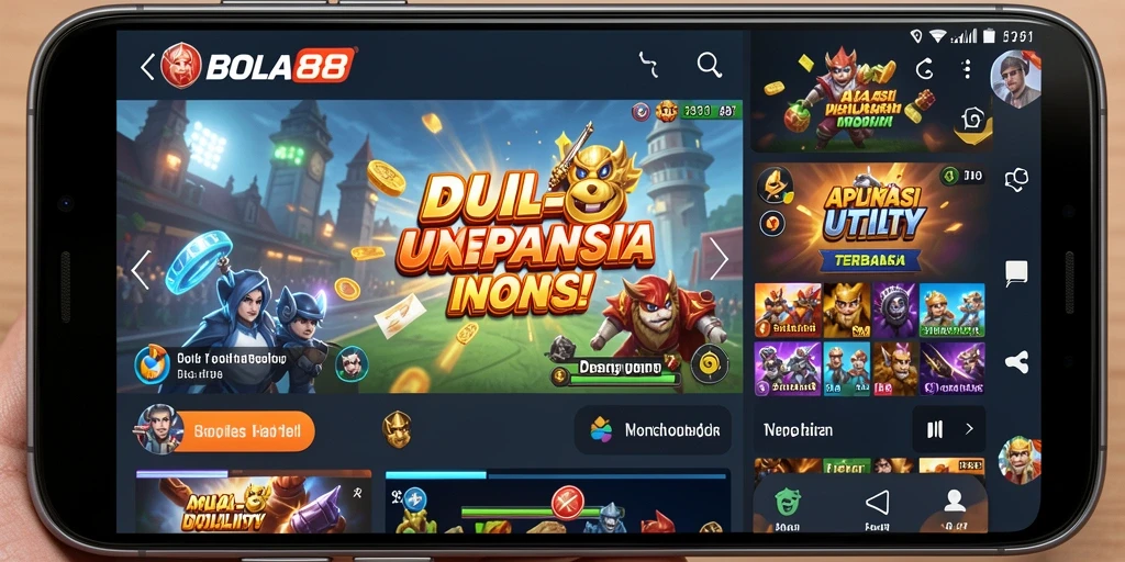 Tampilan antarmuka aplikasi BOLA88 yang user-friendly.