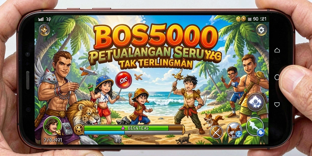 Tampilan gameplay BOS5000 yang penuh ketegangan dengan pemandangan yang indah.