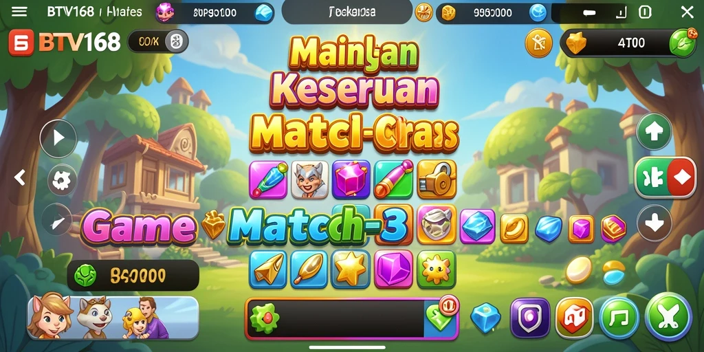 Tampilan gameplay BTV168 yang menantang dan penuh warna.