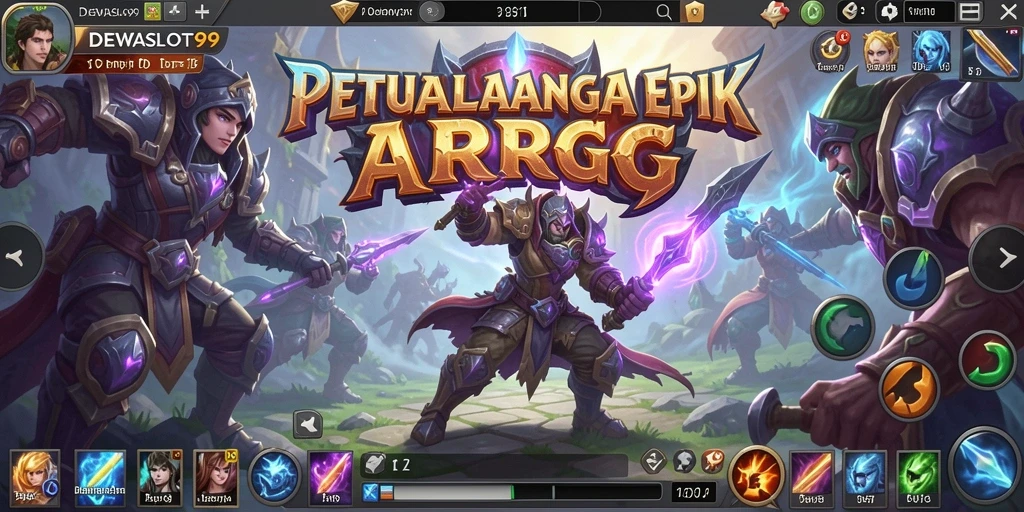 Tampilan dinamis dari permainan DEWASLOT99 dengan aksi ARPG yang intens.