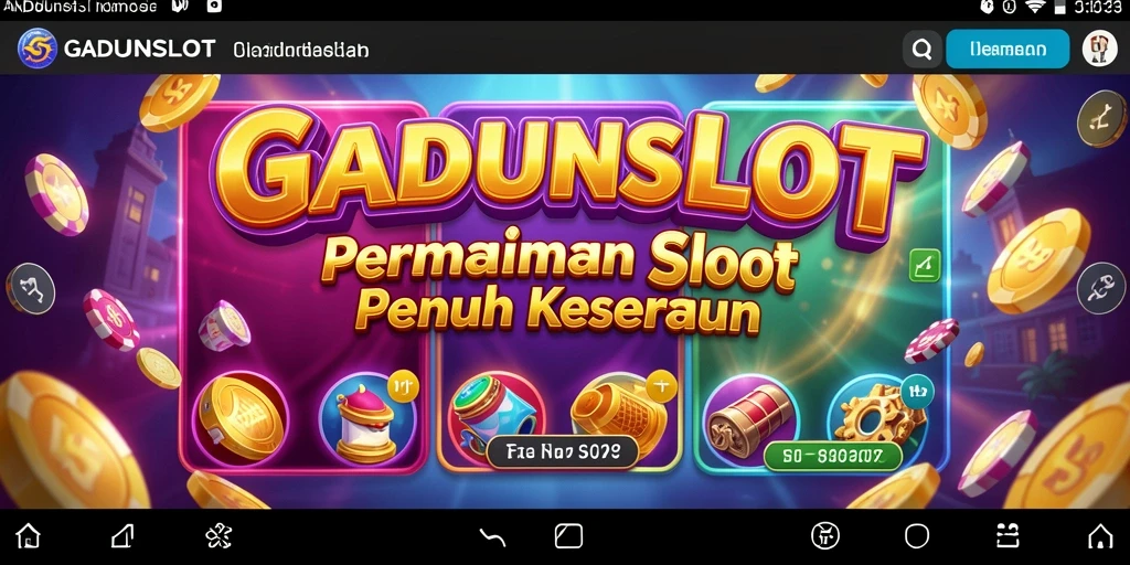 Tampilan gameplay GADUNSLOT yang menarik dan menghibur.
