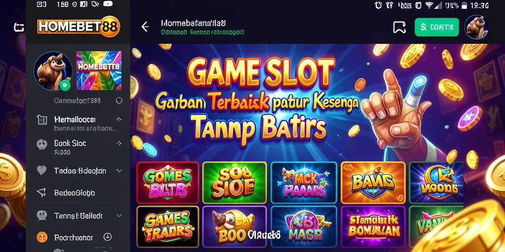 Screenshot yang menunjukkan gameplay seru dalam HOMEBET88 dengan slot yang bertenaga.
