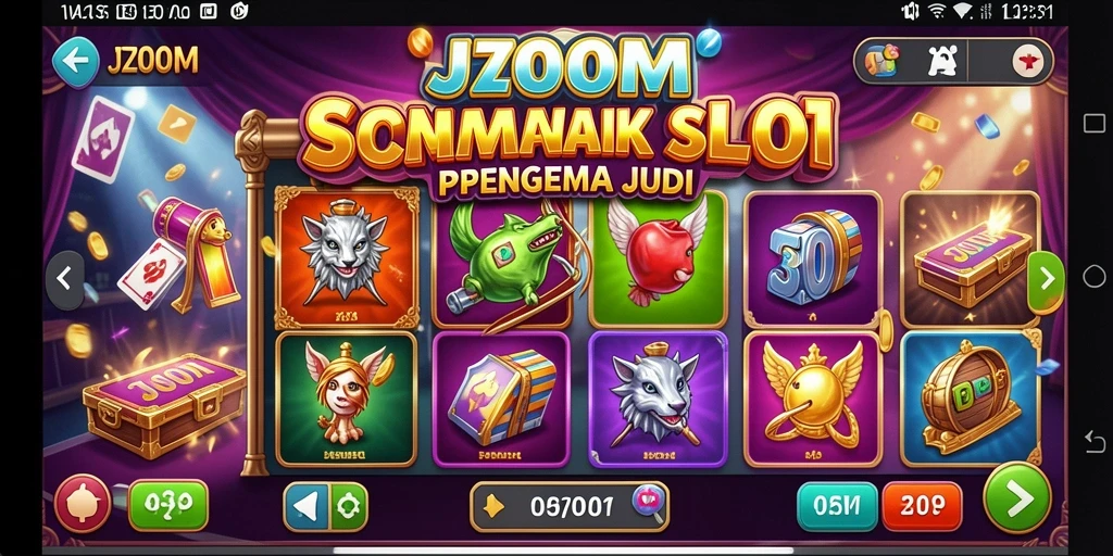 Screenshot dari gameplay J200M menampilkan keseruan bermain Slot.