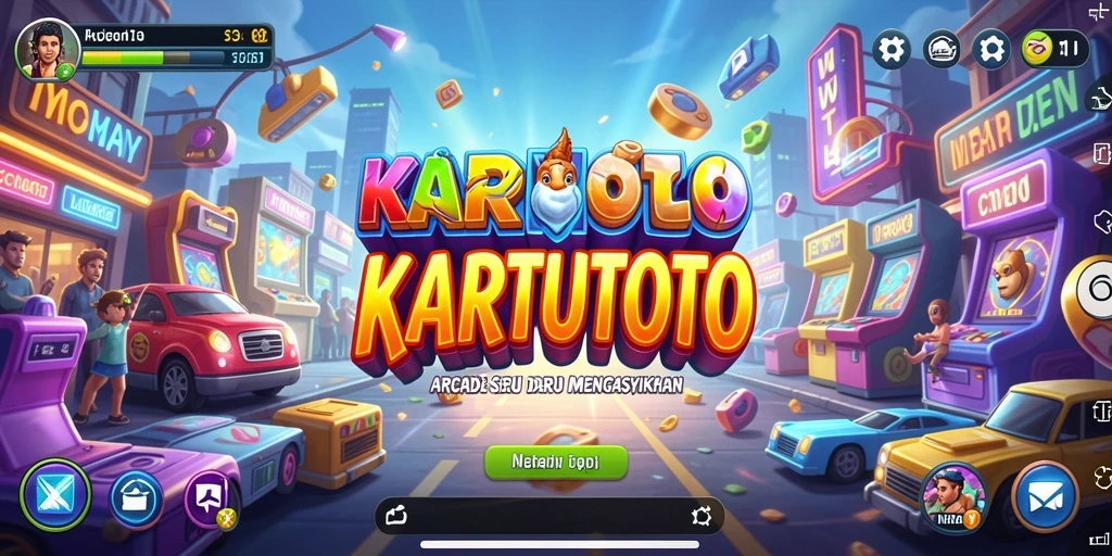 Gameplay KARTUTOTO yang seru dan penuh warna.