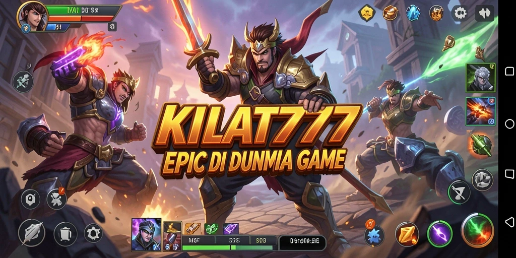 Tampilan utama gameplay KILAT777 dengan aksi pertarungan yang seru.