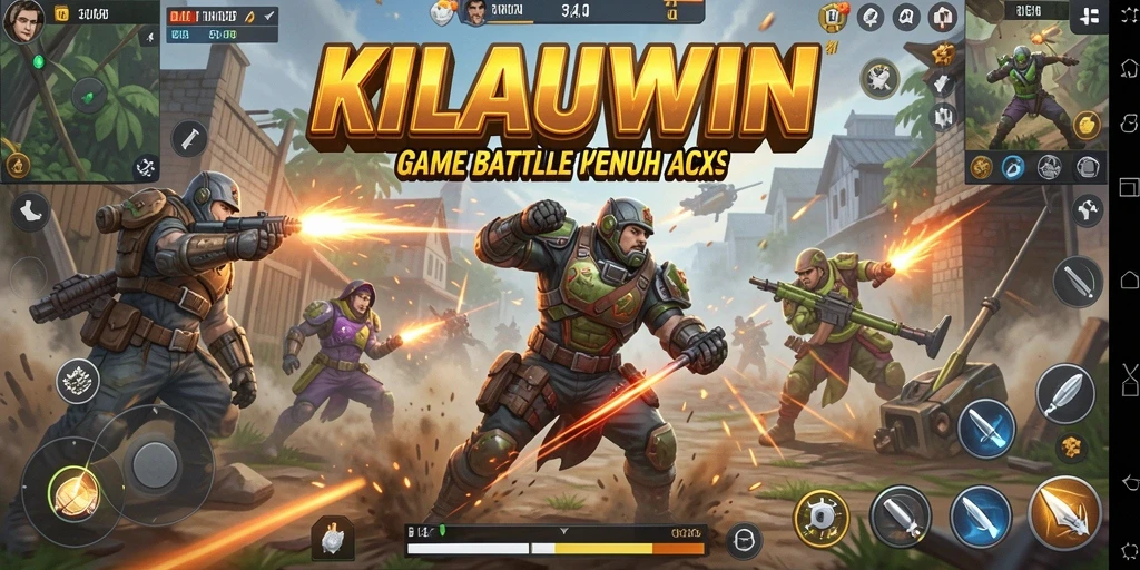 Tampilan gameplay seru dari KILAUWIN dalam pertempuran Battle Royale.
