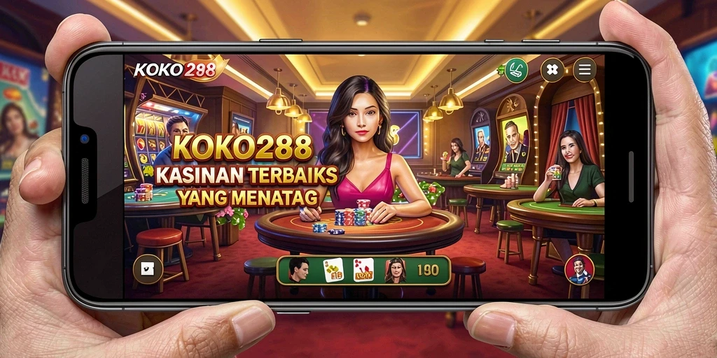 Screenshot KOKO288 menampilkan aksi permainan kasino yang mendebarkan.