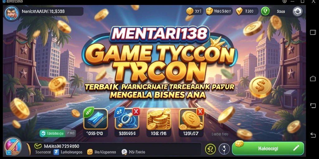 Tampilan gameplay MENTARI138 dengan manajemen bisnis yang seru.