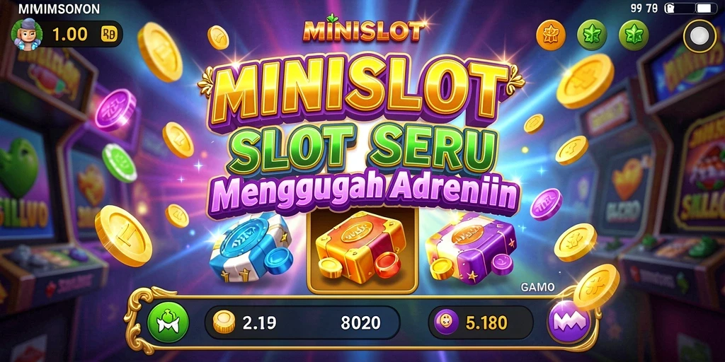 Screenshot gameplay MINISLOT yang seru dan penuh warna.