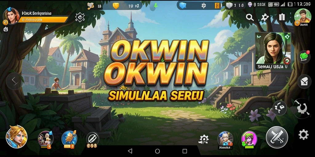 Tampilan gameplay OKWIN yang realistis dan menarik.