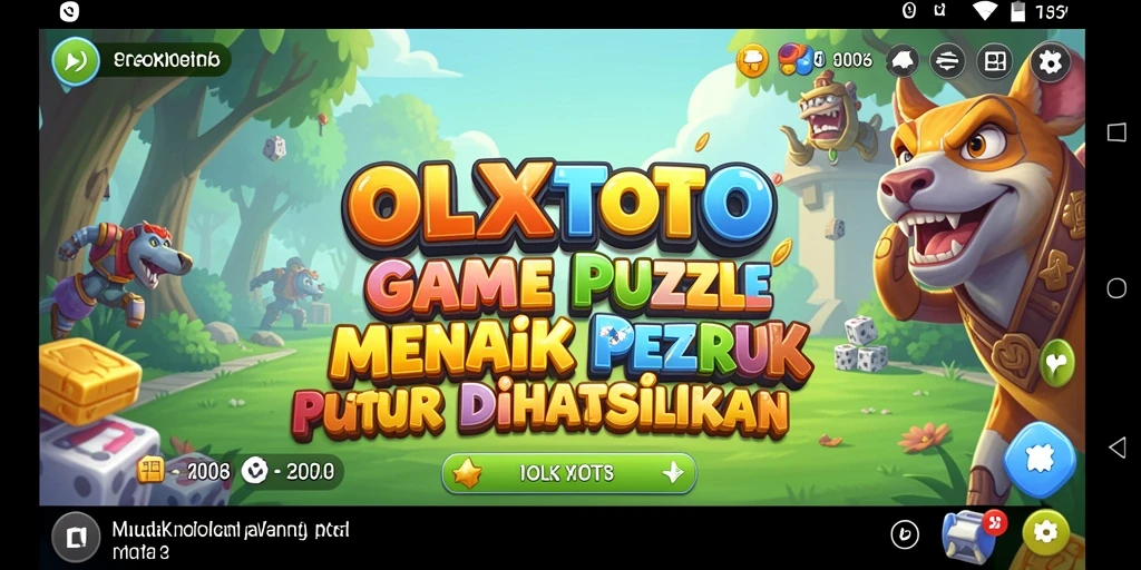 Tampilan gameplay OLXTOTO dengan puzzle menarik yang menantang.