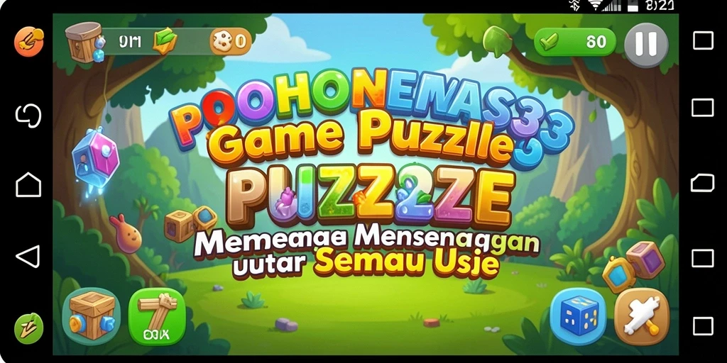 Screenshot gameplay seru POHONEMAS33 dengan teka-teki menantang.