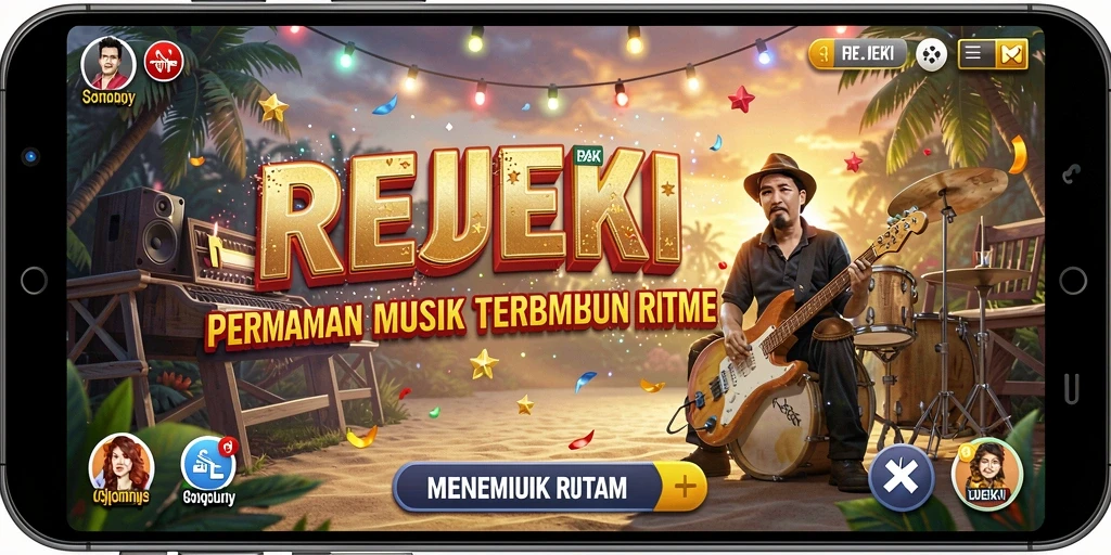 Screenshot utama REJEKI menampilkan gameplay yang mendebarkan.