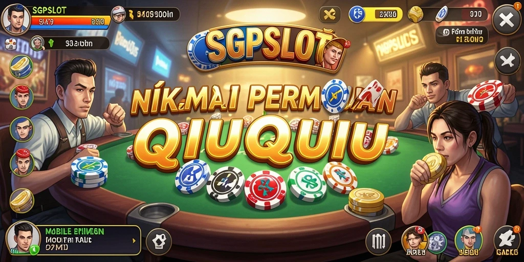 Tampilan menegangkan dari gameplay QiuQiu di SGPSLOT.