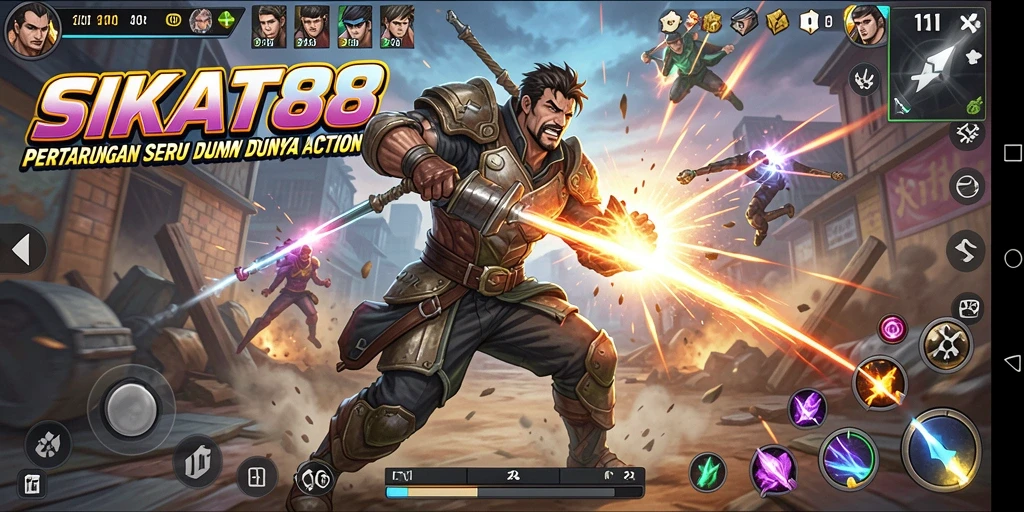 Tampilan gameplay SIKAT88 yang penuh aksi dan menegangkan.