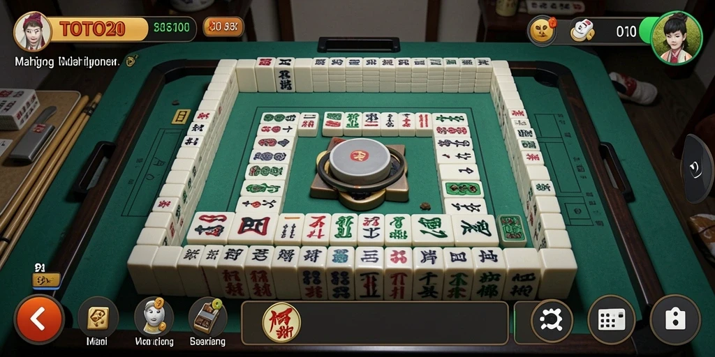 Tampilan gameplay Mahjong yang menarik di TOTO20.