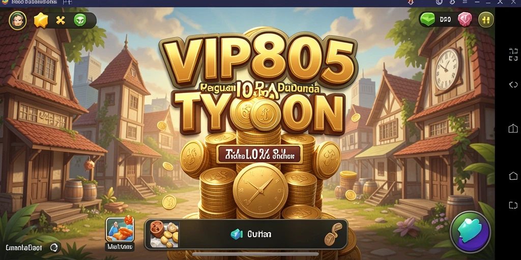 Screenshot utama <strong>VIP805</strong> menampilkan gameplay simulasi bisnis yang menarik.